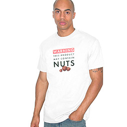 Warning Nuts T Shirt