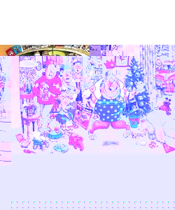 1000 piece puzzle.Christmas celebrations are brought to an abrupt halt and all family members look