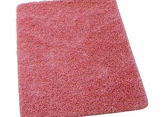 Unbranded Washable Shaggy Bath Mat - Pink