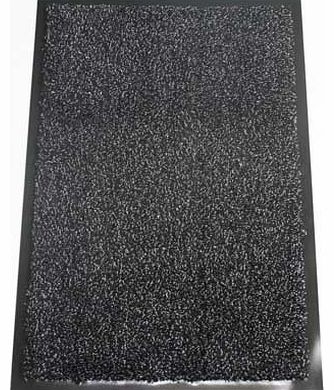 Washamat Black Doormat - 80 x 50cm