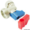 Unbranded Washing Machine Angled Valve With Red and Blue