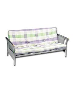 Washington Futon and Green Check Mattress