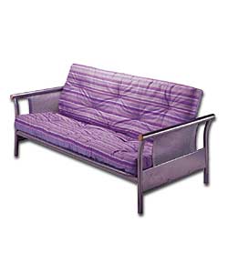 Washington Futon and Lilac Deck Stripe Mattress