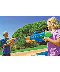 2 assorted water guns. For ages 3 years and over