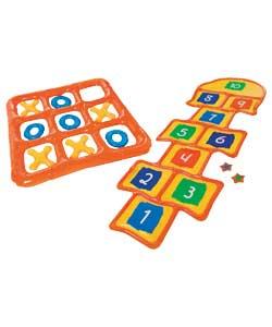 Now kids can play hopscotch in the hot sun without worries.This inflatable hopscotch is great for
