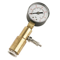 Dry tests pipework during and after installation. Suitable for water, air, gas, petroleum, oil