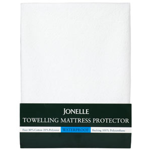 Waterproof Towelling Mattress Protector- Single
