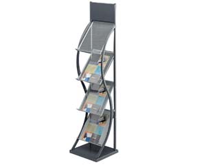 Unbranded Wave freestanding leaflet dispenser