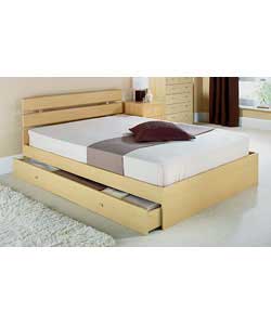 Unbranded Waverley Double Bed with Luxury Firm Mattress - 2 Drawers