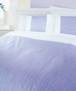Waves Double Duvet Cover Set - Lavender