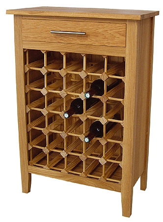 Unbranded Wealden 30 Bottle Oak Wine Rack (Oiled Finish)