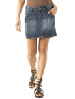 Unbranded Weatherbeaten denim mini skirt