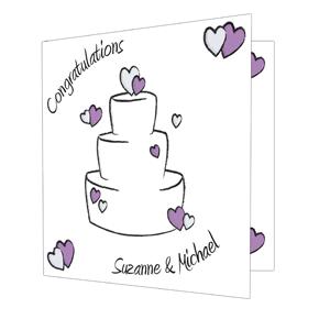 Unbranded Wedding Cake Card