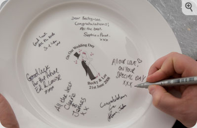 Unbranded Wedding Signature Plate