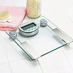 Measures body weight, fat, water and body mass. Silver painted platform. 10 person memory. 5