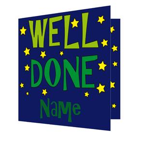 Unbranded Well Done Green Star Card