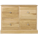 Westminster oak double filing cabinet furniture