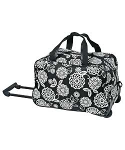 Unbranded Wheeled Holdall - Black and White