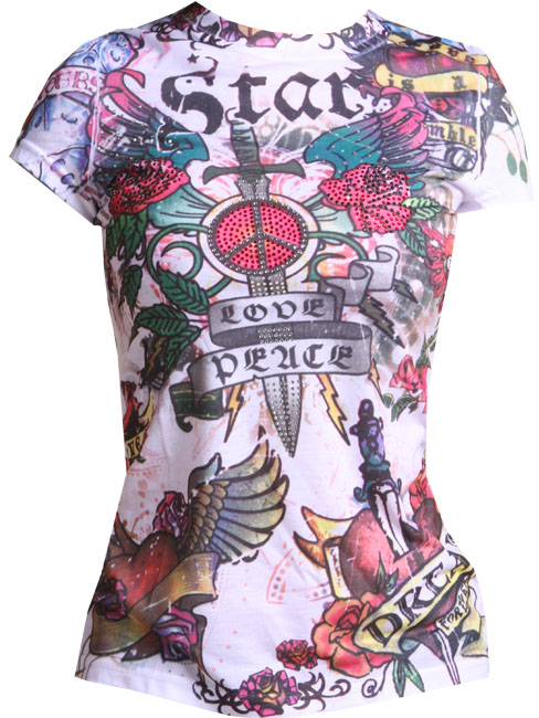 Unbranded Whiley stud sword print tshirt