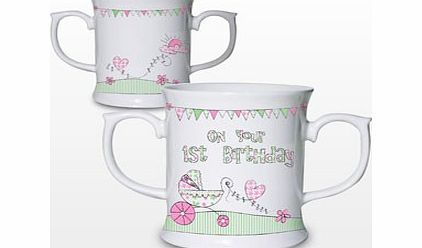 Unbranded Whimsical Pram 1st Birthday Mug
