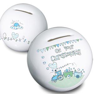 Unbranded Whimsical Train Christening Moneybox
