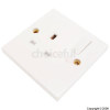Unbranded White 1-Gang Switched Socket