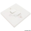 Unbranded White 2-Gang 2-Way Rocker Light Switch
