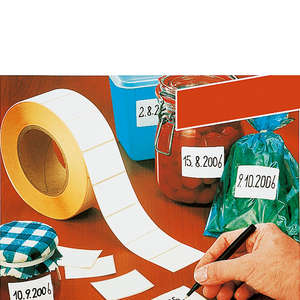 Unbranded White Adhesive Labels