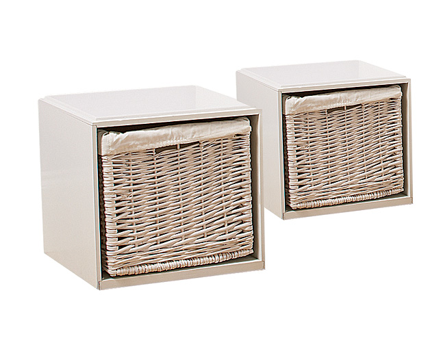 Unbranded White Bathroom Storage Cube Offer Buy 2 and Save