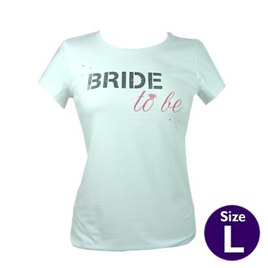 Unbranded White bride t-shirt (L)