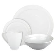 Unbranded White by Denby Coupe 16 piece boxed Dinner set