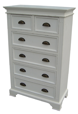 Unbranded WHITE CHEST OF DRAWERS 4 2 KRISTINA