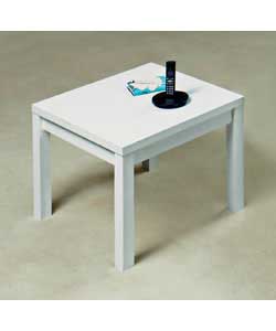 Unbranded White Chunky End Table