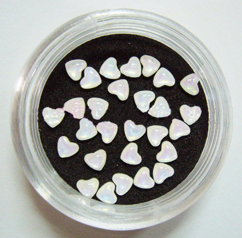 Unbranded White Crystal Hearts