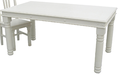 Unbranded WHITE DINING TABLE 5FT KRISTINA
