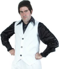 White Disco Vest Deluxe Small