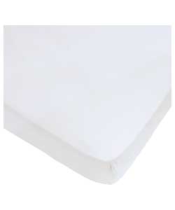 Unbranded White Egyptian Cotton Fitted Sheet - Single