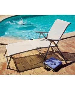 White Folding Lounger
