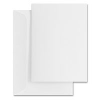 white invitations and envelopes