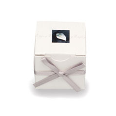 This elegant white favour box with cala lily detail contains one of Thorntons finest Continental cho