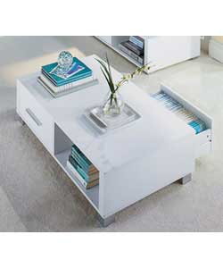 White Low Line Coffee Table