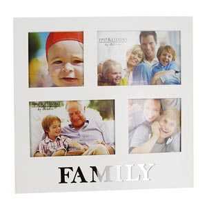 Unbranded White Multi Family Photo Frame
