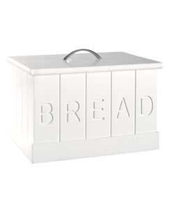 Unbranded White Panelled Lift Top Bread Box