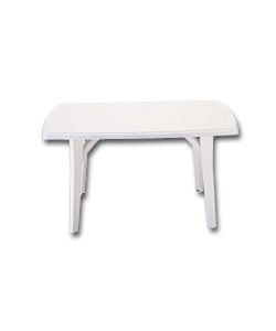 White Patio Table.