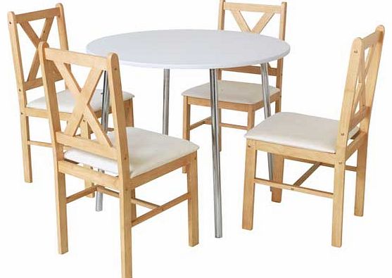 Unbranded White Round Kitchen Dining Table