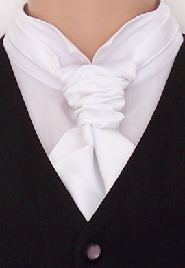 Unbranded White Scrunchie Cravat