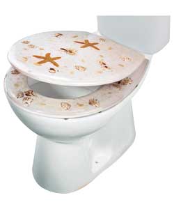 Unbranded White Seashore Toilet Seat