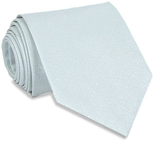 Unbranded White Silver Glitter Tie