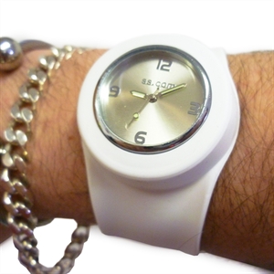 Unbranded White Slap On Watch