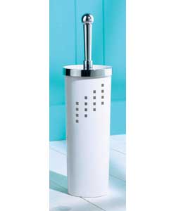 White Squares Toilet Brush